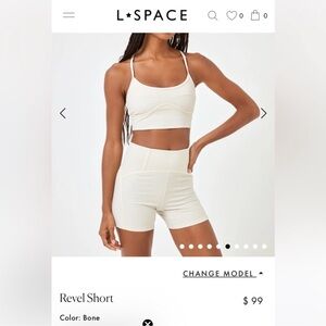 L*Space Bone Revel Ribbed Shorts